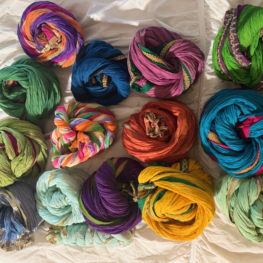 Crinkled Dupatta / Scarf Fabric – Multiple Colors